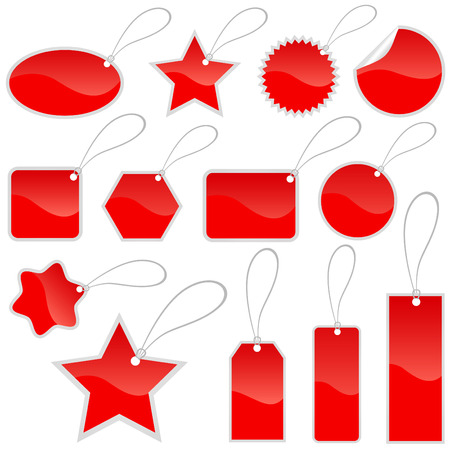 shopping tags のイラスト素材