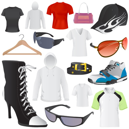 fashion set vector のイラスト素材