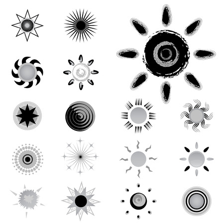 floral symbolsのイラスト素材