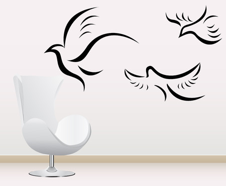 wall decoration のイラスト素材