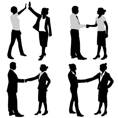 business couple のイラスト素材