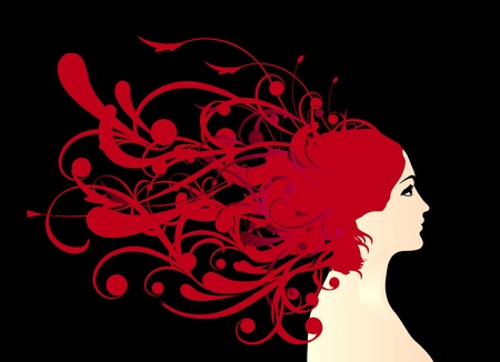 hairstyle のイラスト素材