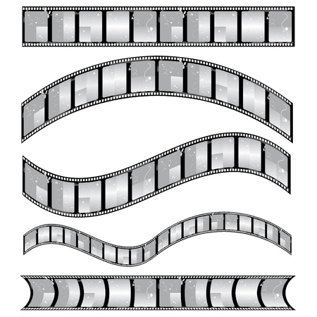  film strip setのイラスト素材