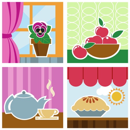 home interiorのイラスト素材