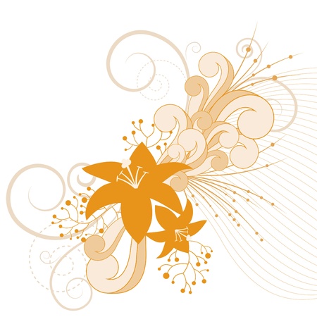 floral design のイラスト素材