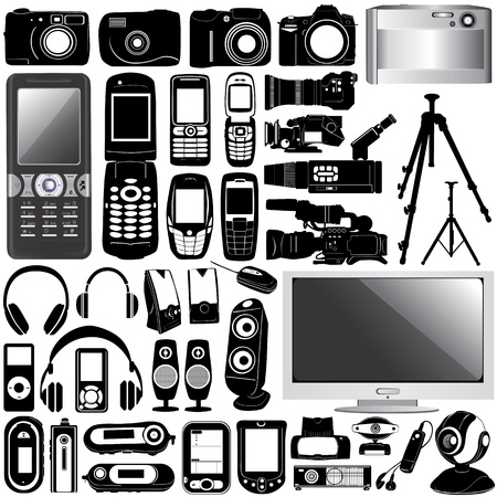 electronic vectorのイラスト素材