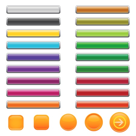 web site button のイラスト素材