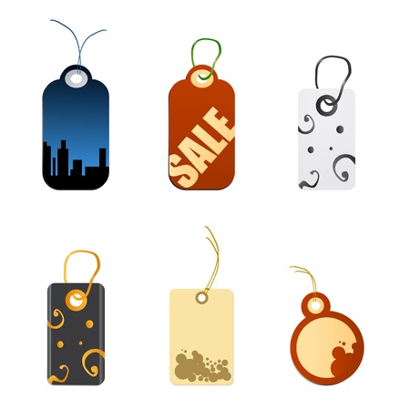 tag vector のイラスト素材