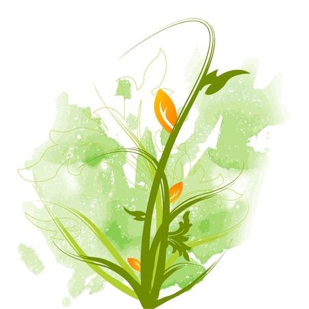 decorative floral background のイラスト素材