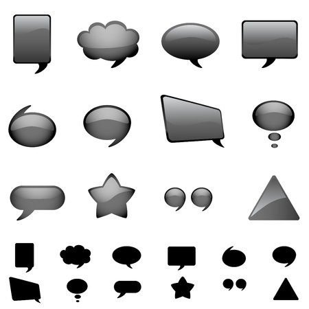 dialog bubblesのイラスト素材