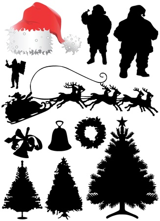 christmas object vector のイラスト素材