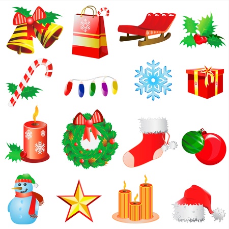 christmas decoration vectorのイラスト素材