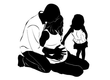 happy family vectorのイラスト素材