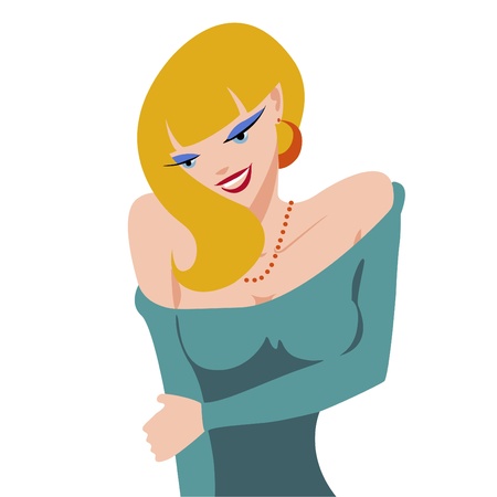 beautiful girl のイラスト素材