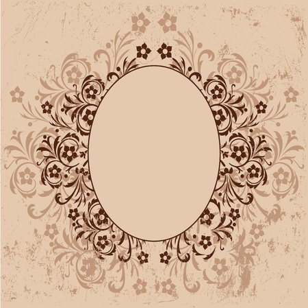 floral frame のイラスト素材