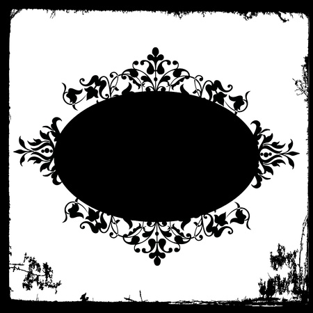 floral frame  design のイラスト素材