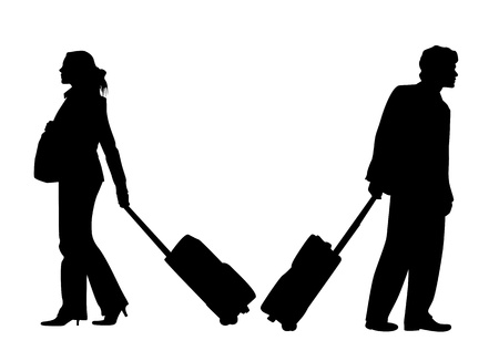 bag and people のイラスト素材