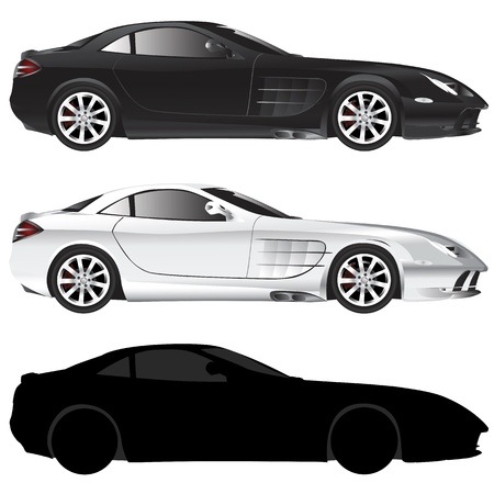 exotic car (illustration in detail)のイラスト素材