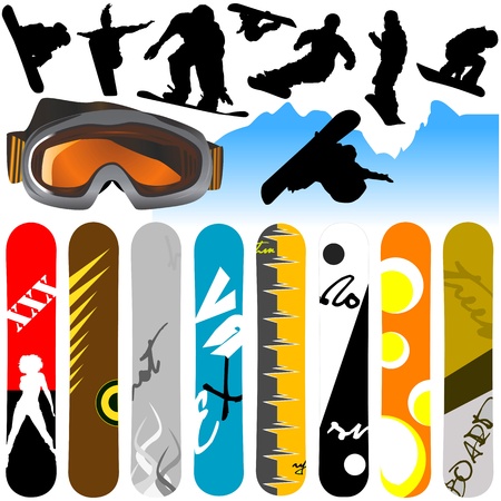 snowboard のイラスト素材