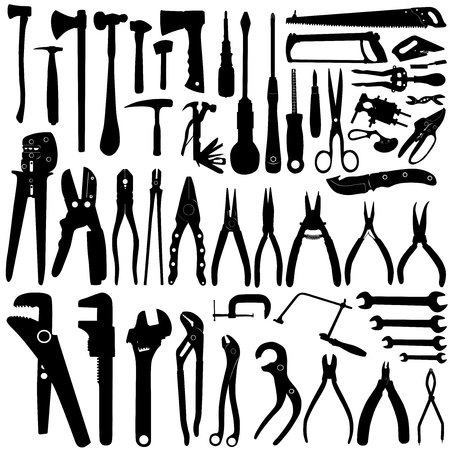 collection of tool vectorのイラスト素材