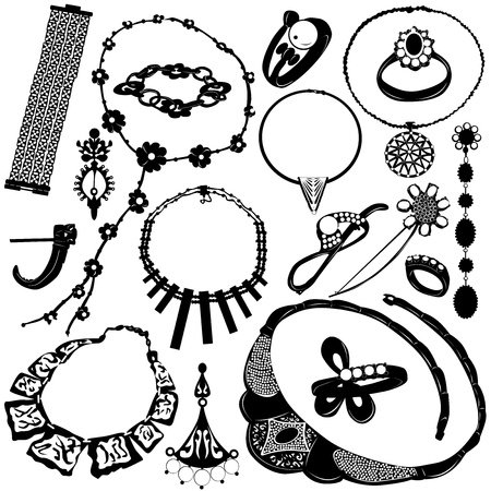 jewelry for women vectorのイラスト素材