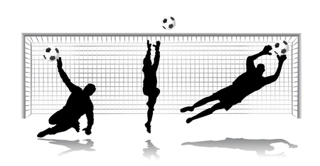 goal keeper vectorのイラスト素材