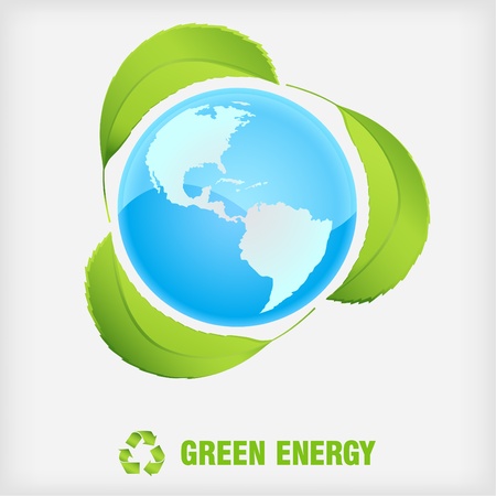 recycle symbol, green energyのイラスト素材