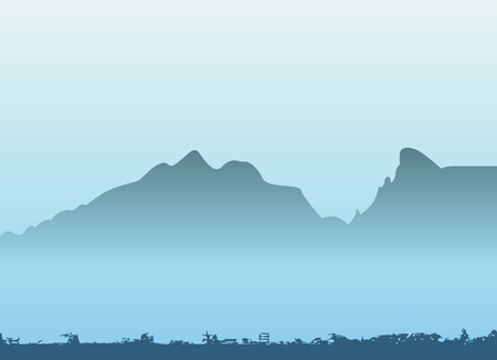 mountain vector 2 のイラスト素材