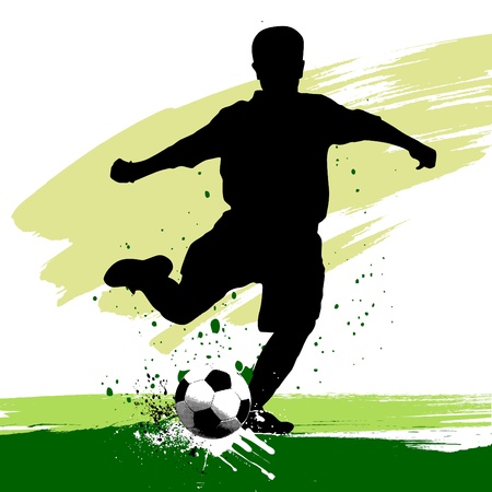 soccer playerのイラスト素材