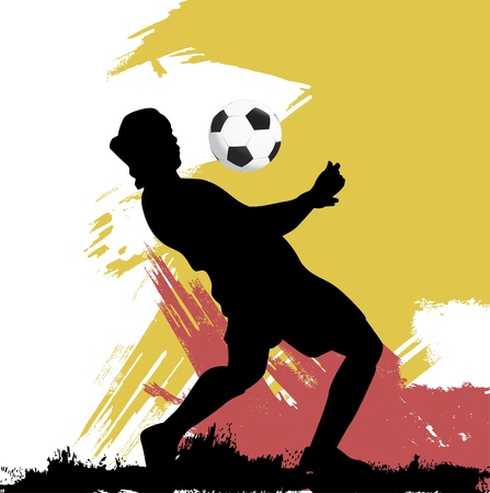 soccer playerのイラスト素材