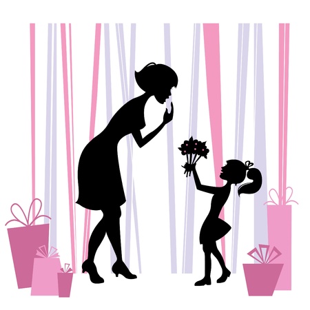 mother's day のイラスト素材