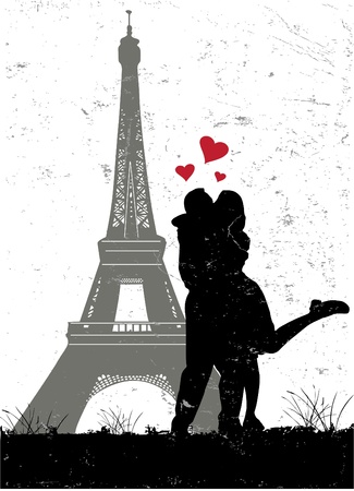 paris in love のイラスト素材