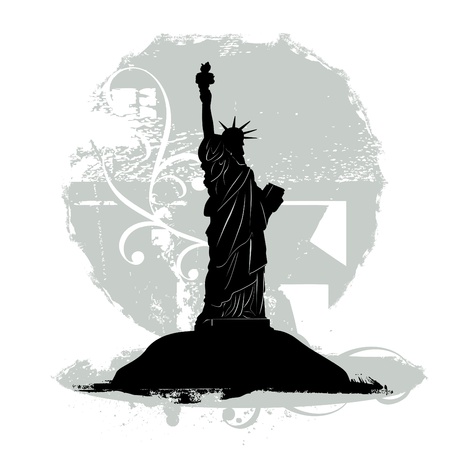 statue of liberty のイラスト素材
