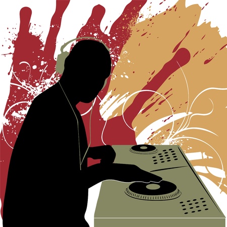 dj vector のイラスト素材