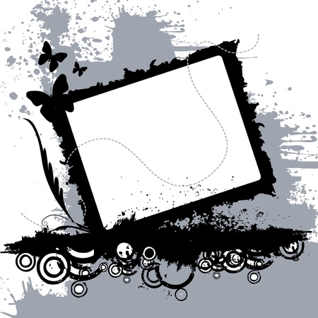 grunge frame のイラスト素材