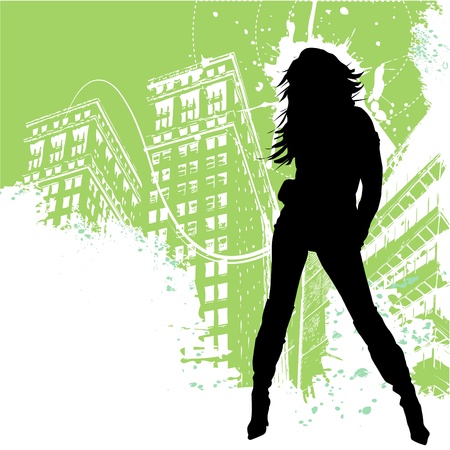fashion woman のイラスト素材