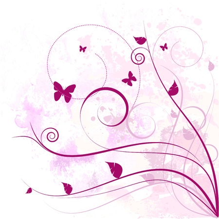 floral design のイラスト素材