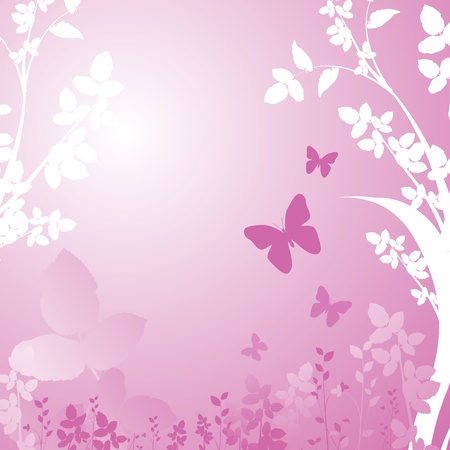 abstract floral background のイラスト素材