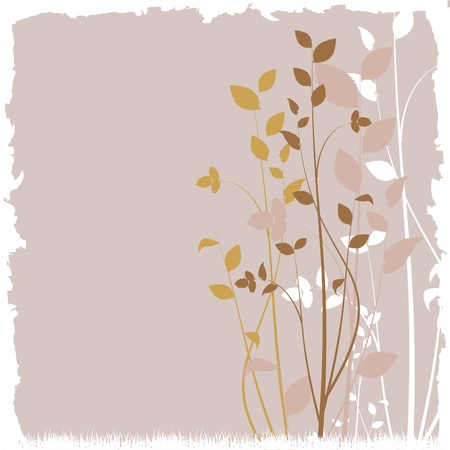 floral frameのイラスト素材