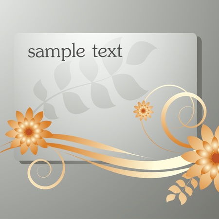 floral frame のイラスト素材