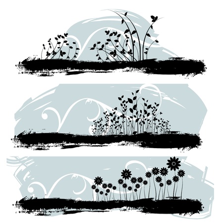 floral designs のイラスト素材