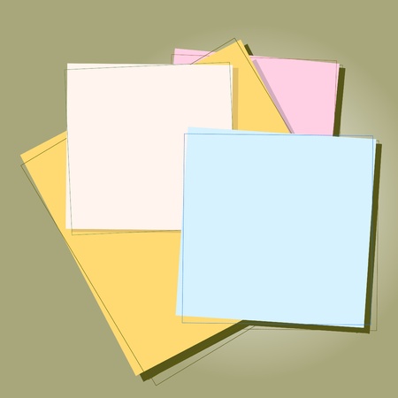 note papersのイラスト素材