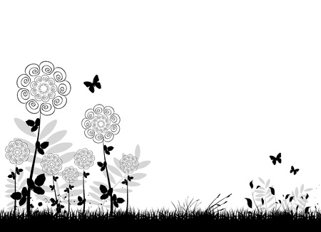 flowers background のイラスト素材