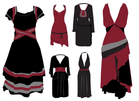 woman clothes のイラスト素材