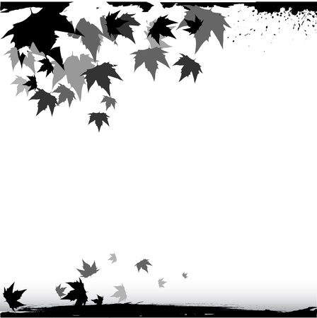 autumn leafs のイラスト素材