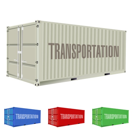 freight container のイラスト素材