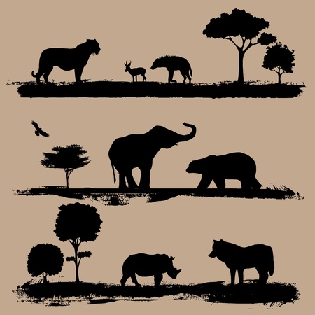 wild animals のイラスト素材