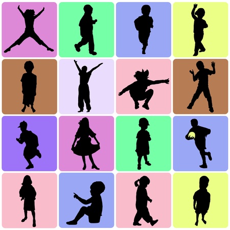 set of kidsのイラスト素材