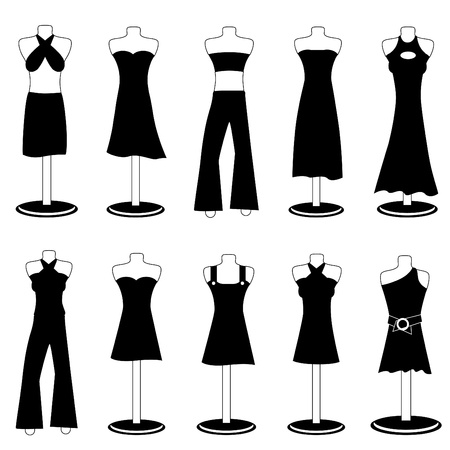 woman fashion clothesのイラスト素材