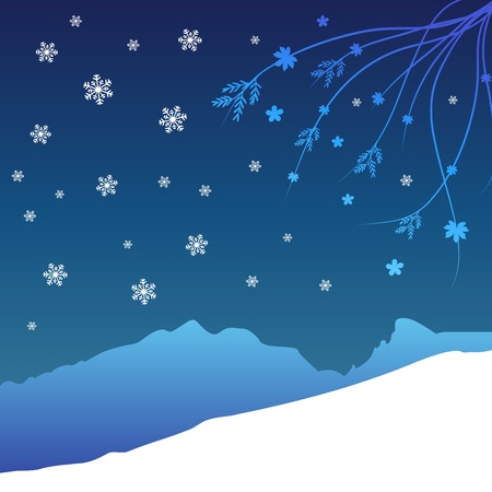 winter  backgroundのイラスト素材